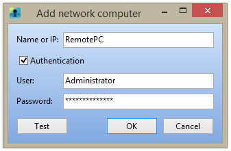 Add network computer dialog