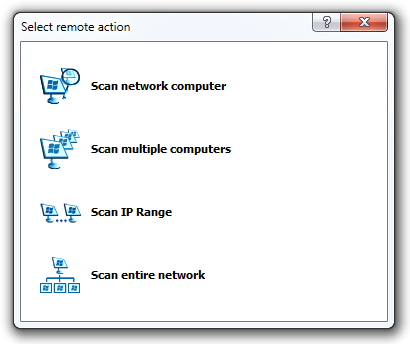 Recover Keys Select Remote Action